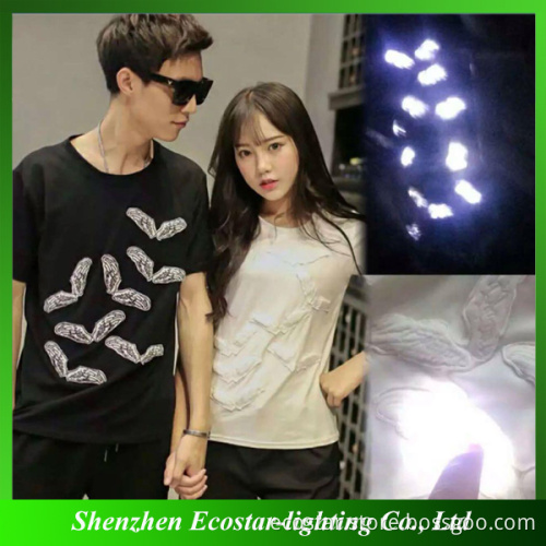 Motion Sensor Activated LED Light Softtextile for Dancing